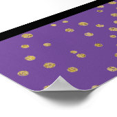Purple Glam Thank You Support Black Business ポスター (角)