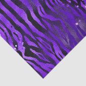 Purple Glam Zebra Stripes Glitter Sparkle Design 薄葉紙 (詳細)