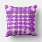 Purple Glitter Glam Faux Bling Throw Pillow クッション (裏面)