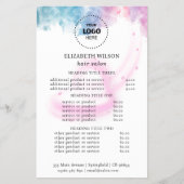 Purple Glitter Luxury Drip Salon チラシ (正面)