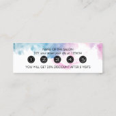 Purple Glitter Luxury Drip Salon  ロイヤリティカード (裏面)