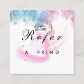 Purple Glitter Luxury Drip Salon 割引カード (正面)