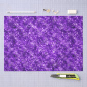 Purple Glitter Sparkle Glam Elegant Design 薄葉紙 (クラフト)