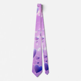 Purple Glow Heart Neck Tie ネクタイ