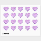 Purple Glow Heart Sticker ハートシール (シート)
