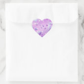 Purple Glow Heart Sticker ハートシール (バッグ)