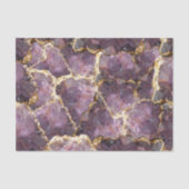 Purple Gold Crystal Collage Tissue Paper 薄葉紙 (正面)