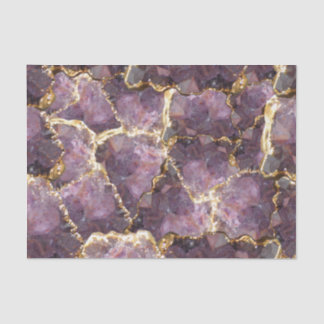 Purple Gold Crystal Collage Tissue Paper 薄葉紙