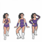 Purple Gold Dots #2 シール (正面)