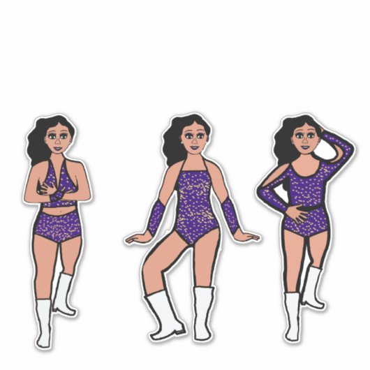 Purple Gold Dots #2 シール (正面)