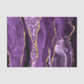 Purple Gold Glitter Marble Tissue Paper 薄葉紙 (正面)