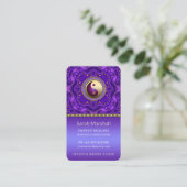 Purple Gold Mandala Tranquil Balance Holistic 名刺 (スタンド正面)