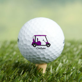 Purple Golf Buggy Design ゴルフボール