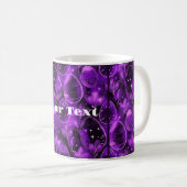 Purple Gothic Easter Pattern コーヒーマグカップ (正面右)