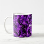 Purple Gothic Easter Pattern コーヒーマグカップ (左)