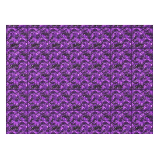 Purple Gothic Easter Pattern テーブルクロス (正面(横))