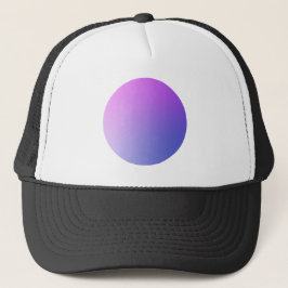 Purple Gradient Circle Vignette Abstract Design キャップ