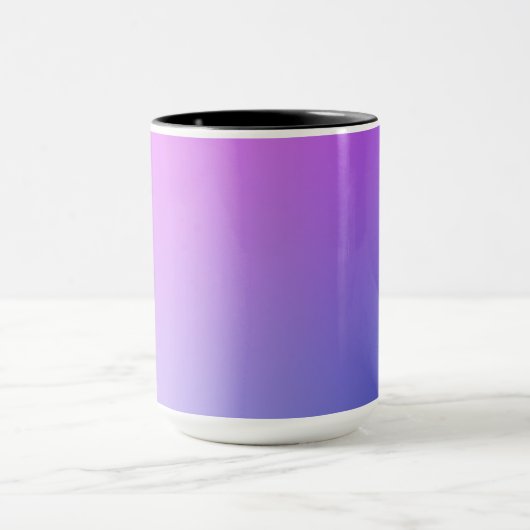 Purple Gradient Vignette Abstract Design マグカップ (中央)