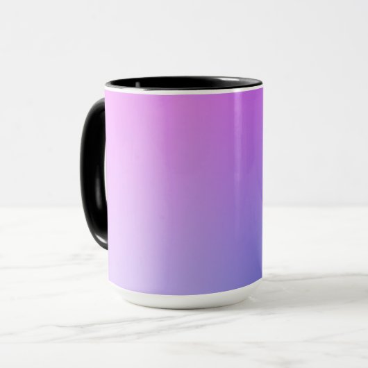 Purple Gradient Vignette Abstract Design マグカップ (正面左)