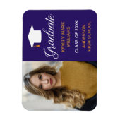 Purple Graduate Photo 2023卒業発表 マグネット (縦)