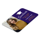 Purple Graduate Photo 2023卒業発表 マグネット (左側)