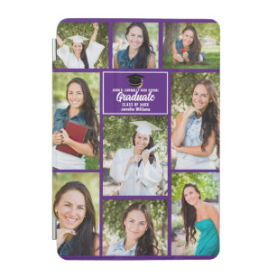 Purple Graduate Photo Collage 2024卒業ギフト iPad Miniカバー