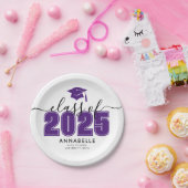 Purple Graduation Party ペーパープレート (パーティー)