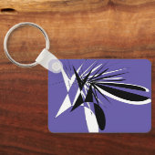 purple graphic keychain / Porte-clés graphique キーホルダー (裏面)