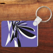 purple graphic keychain / Porte-clés graphique キーホルダー (正面)