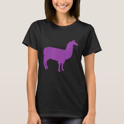 Purple Graphic Llama Tシャツ (正面)