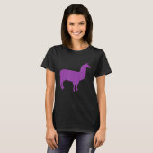 Purple Graphic Llama Tシャツ (正面フル)