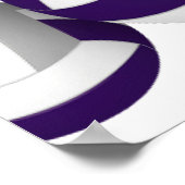 purple gray volleyballs birthday party welcome ポスター (角)