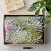 Purple, green abstract watercolor 薄葉紙 (ギフト)