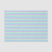 Purple, Green and Blue Pastel Stripes 薄葉紙 (正面)