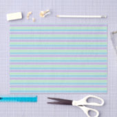 Purple, Green and Blue Pastel Stripes 薄葉紙 (クラフト)