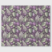 Purple Green Christmas Pattern#22 ID1009 ラッピングペーパー (フラット)