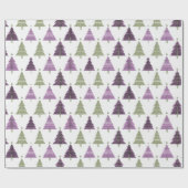 Purple Green Christmas Pattern#24 ID1009 ラッピングペーパー (フラット)