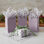 Purple Green Christmas Pattern#24 ID1009 薄葉紙