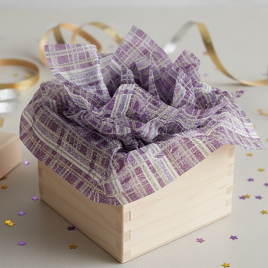 Purple Green Christmas Pattern#2 ID1009 薄葉紙