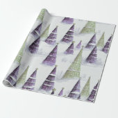 Purple Green Christmas Pattern#8 ID1009 ラッピングペーパー (アンロールド)
