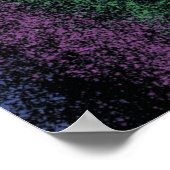 Purple-green cosmic gradient, dark shadows. ポスター (角)