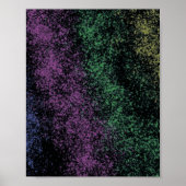 Purple-green cosmic gradient, dark shadows. ポスター (正面)