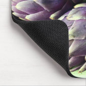 Purple & Green Food Artichokes写真 マウスパッド (コーナー)