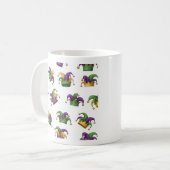 Purple Green & Gold Carnival Coffee Cup コーヒーマグカップ (正面左)