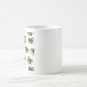 Purple Green & Gold Carnival Coffee Cup コーヒーマグカップ (中央)