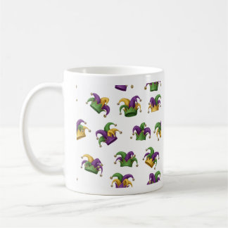 Purple Green & Gold Carnival Coffee Cup コーヒーマグカップ