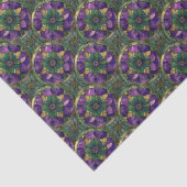 Purple, Green, Gold Stained Glass Tissue Paper 薄葉紙 (詳細)