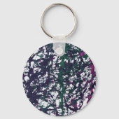 Purple, Green, Pink, Marble Artwork キーホルダー (裏面)