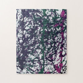Purple, Green, Pink, Marble artwork ジグソーパズル