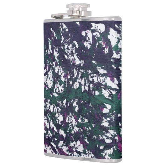 Purple, Green, Pink, Marble Artwork フラスク (左)